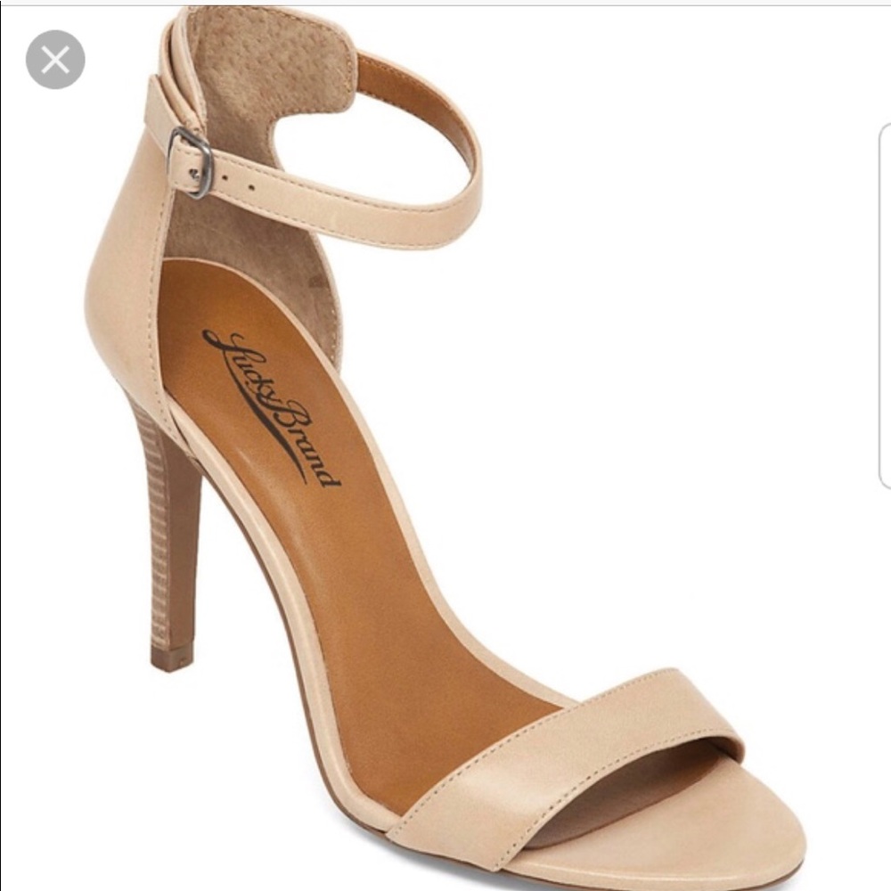 Lucky Brand juliett nude heels